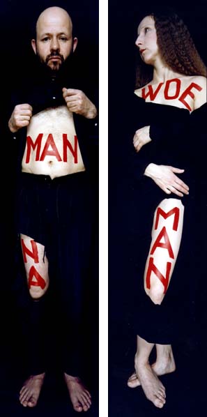Gerlovin Berghash Gerlovin "Man" and "Woman" C-prints