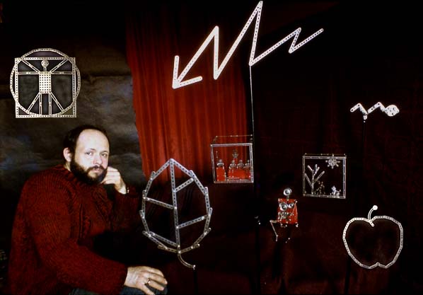 Valeriy Gerlovin with his works