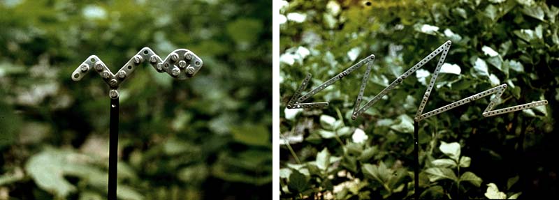 Valeriy Gerlovin "Spermatozoon" and "Lightning"  1974, errector set, conceptual objects