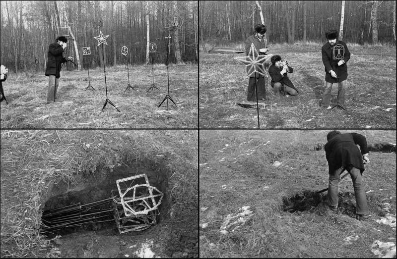 Valeriy Gerlovin "Digging in " performance 1976