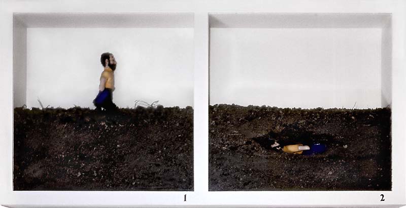 Valeriy Gerlovin "Life of a Man in 2 Parts" 1975, landart object