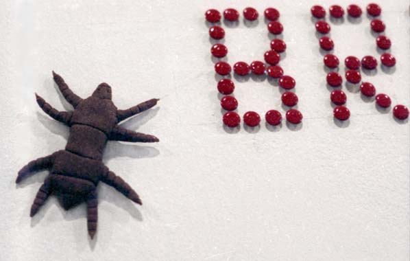 Valeriy Gerlovin &quotBread Insects Community", 1982, Artists Space, NY, fragment of installation